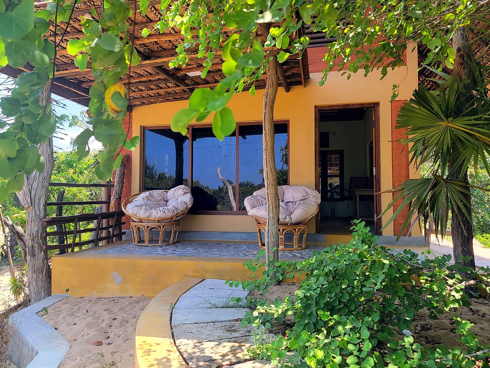 Mountain cabana with private hammock terrace